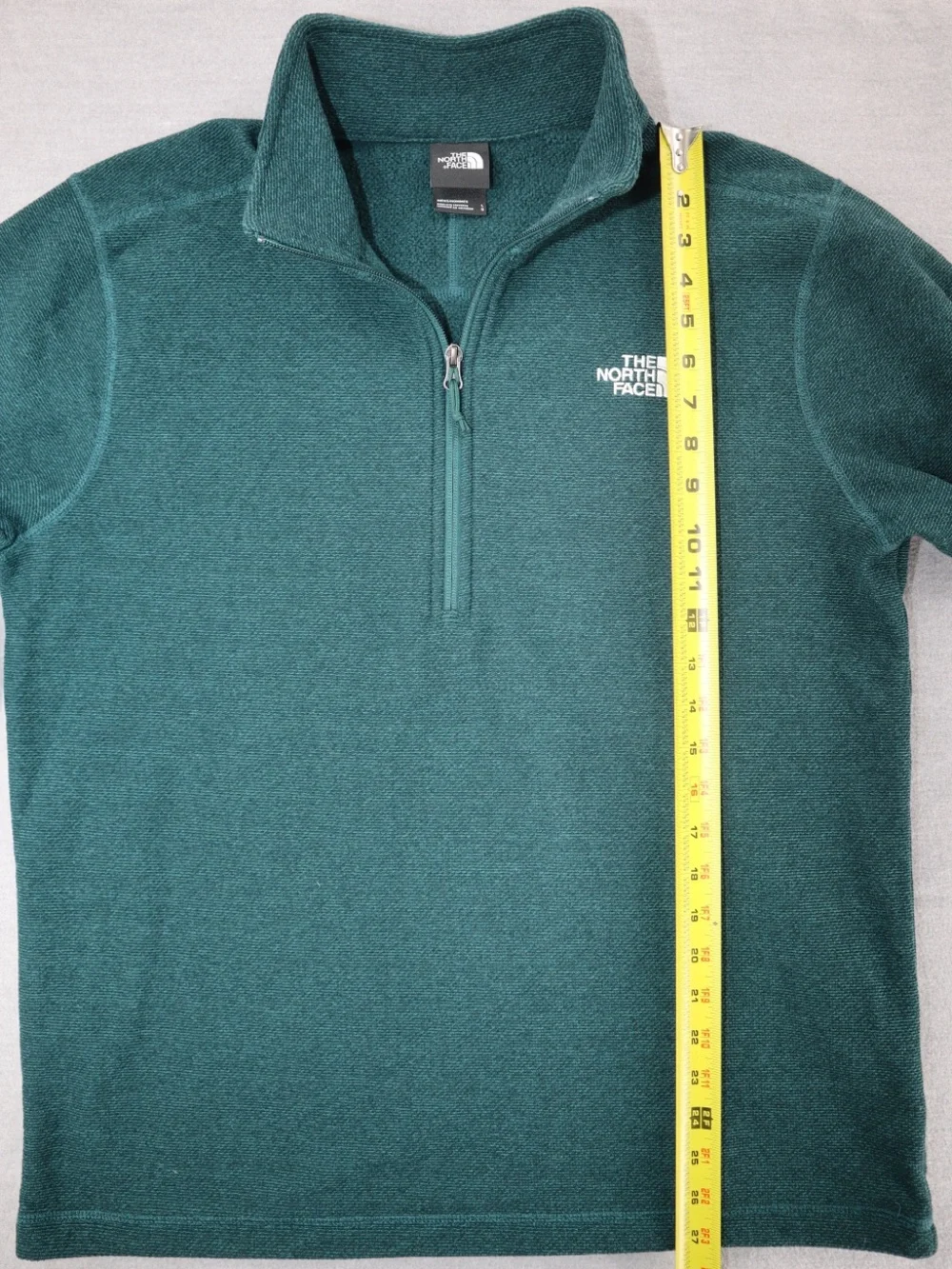 The North Face Men's Teal Quarter-Zip Fleece Pullover